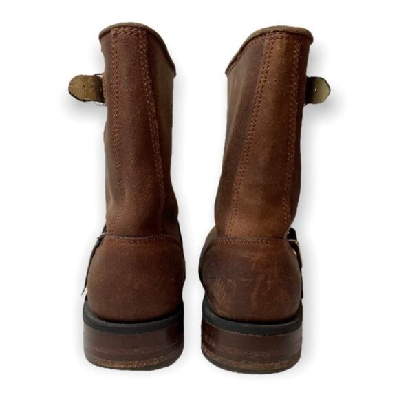 Adams Boots Handmade Brown Leather Engineer Boots - Picture 7 of 12